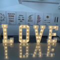 High quality numbers lighted letters for party christmas for wedding decoration bulb light sign